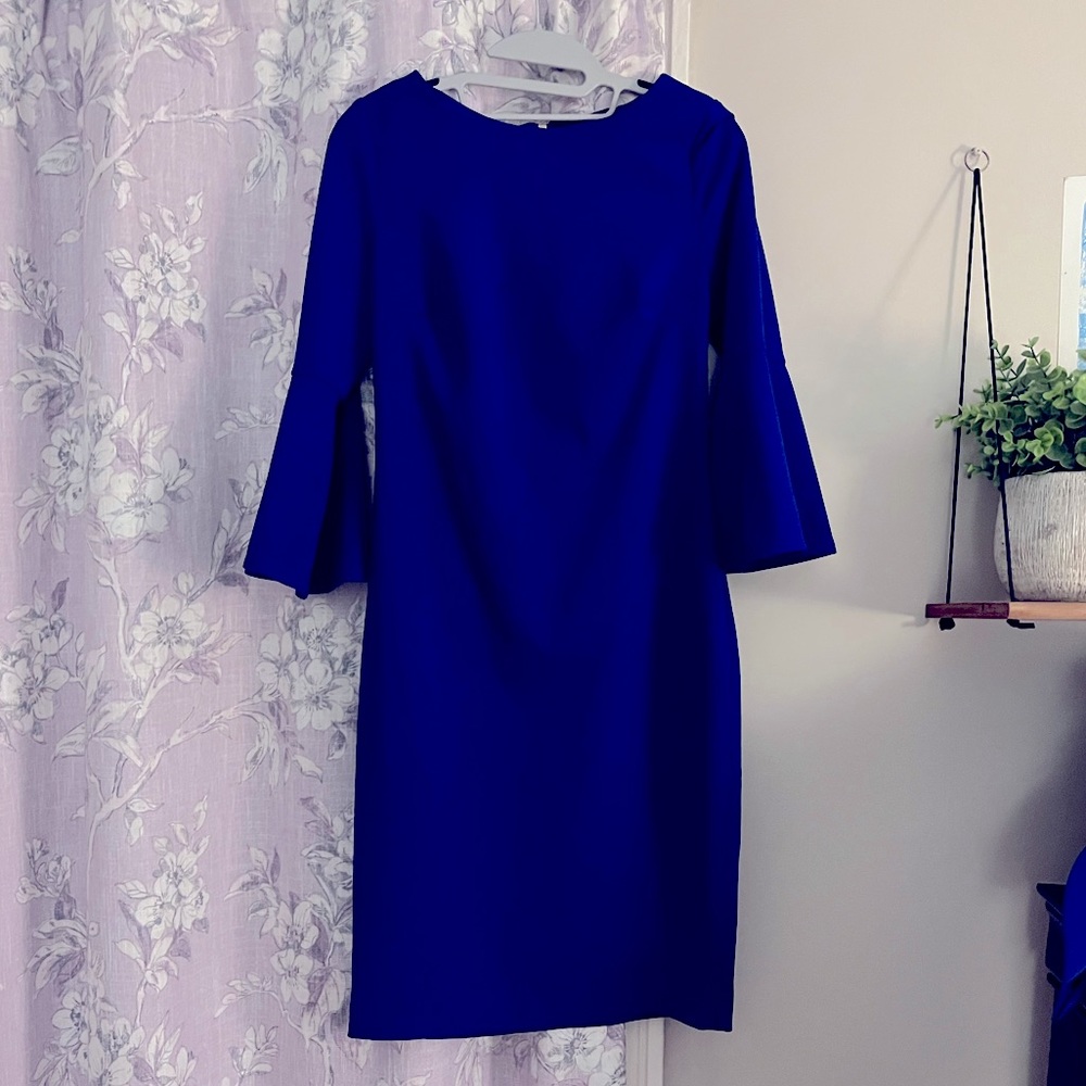 COPY - Royal blue bell sleeve Calvin Klein size 6